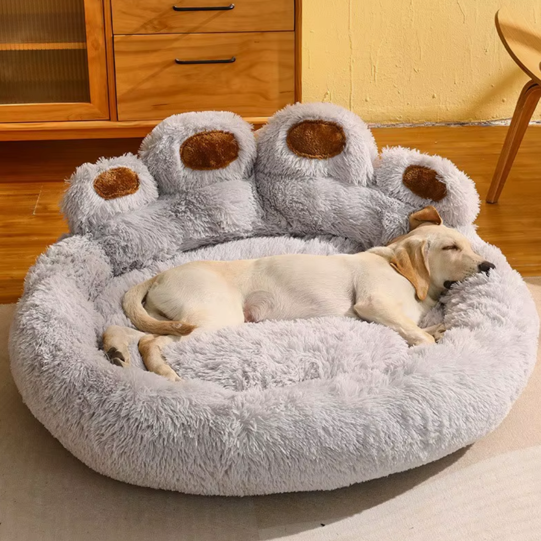 Woolpaw© Weiches Pfoten-förmiges Hundebett – Der perfekte Rückzugsort für deinen Hund!